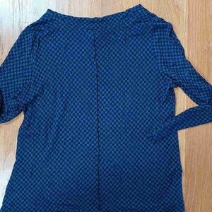 Blue Checkered Women's Top
